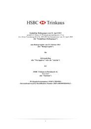 EndgÃ¼ltige Bedingungen vom 24. April 2013 ... - HSBC Trinkaus