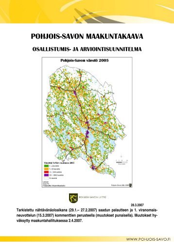 Osallistumis- ja arviointisuunnitelma - Pohjois-Savon liitto