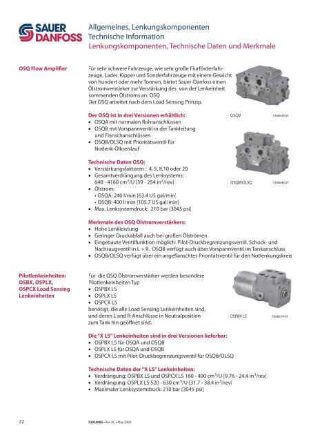 520L0683_generel Steering TI Rev AC may 2008 ... - Sauer-Danfoss