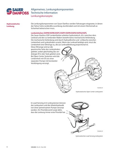 520L0683_generel Steering TI Rev AC may 2008 ... - Sauer-Danfoss