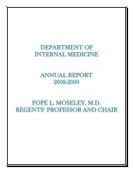 department of internal medicine annual report 2008-2009 pope l ...