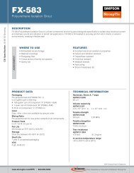 Technical Data Sheet - Simpson Strong-Tie