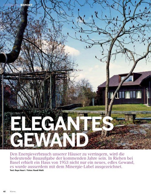 elegantes gewand - Beat Egli Architekt