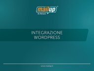 Integrazione WordPress - MailUp