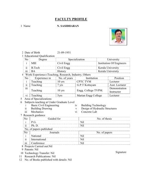 Mandatory Disclosure - Marian Engineering College