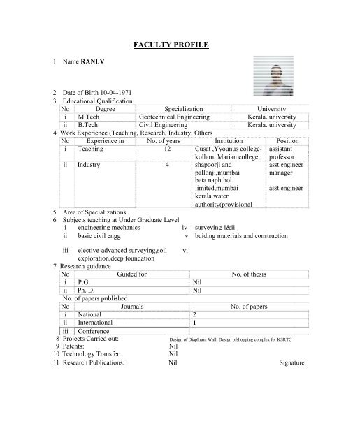 Mandatory Disclosure - Marian Engineering College