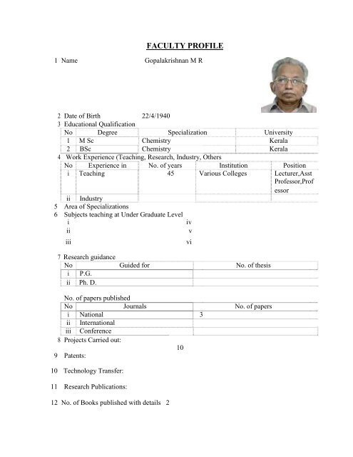 Mandatory Disclosure - Marian Engineering College