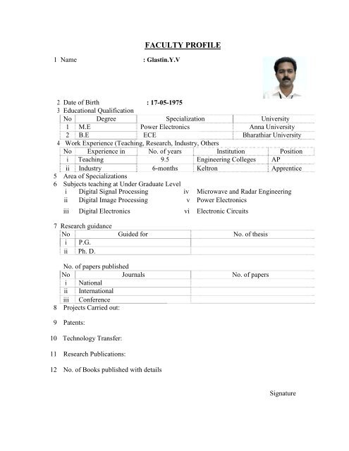 Mandatory Disclosure - Marian Engineering College