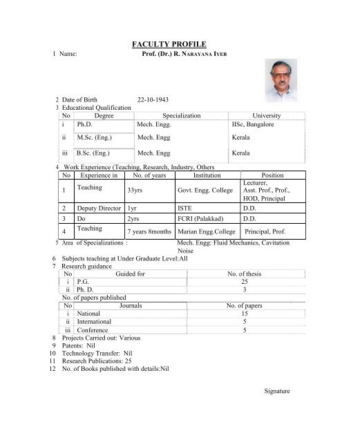 Mandatory Disclosure - Marian Engineering College