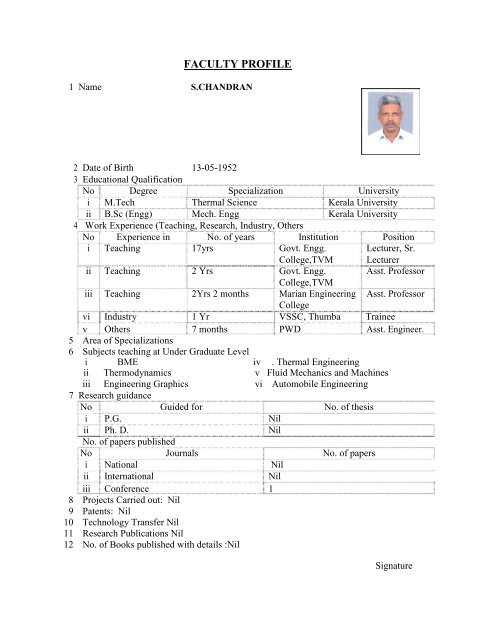 Mandatory Disclosure - Marian Engineering College