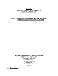 Understanding and Managing the Increase in Chronic Claims and ...