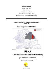 Communauté Rurale de Ndendory - pepam