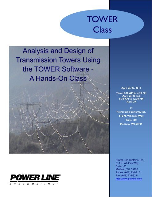 TOWER Class - Power Line Systems