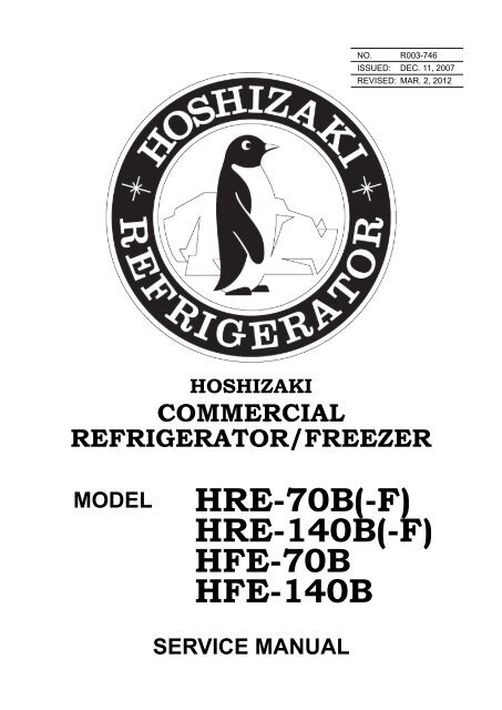 HRE-70B Service manual.pdf - Hoshizaki