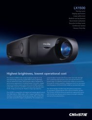 LX1500 - Christie Digital Systems