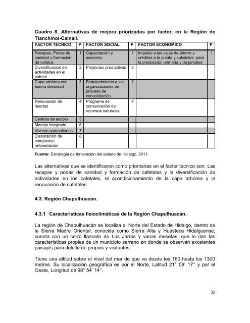 PLAN DE INNOVACIÓN DE LA CAFETICULTURA EN EL ... - amecafé