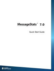 Quest MessageStats Quick Start Guide version 7.0 - Quest Software