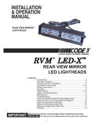 LED X Deck Lights Installation Guide - Code 3 Public Safety ...
