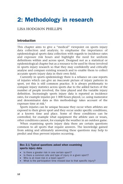 Evidence-based Sports Medicine