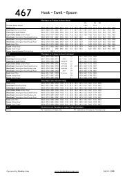 467 Hook â Ewell â Epsom - London Bus Routes