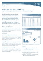 WindchillÂ® Business Reporting - Econocap