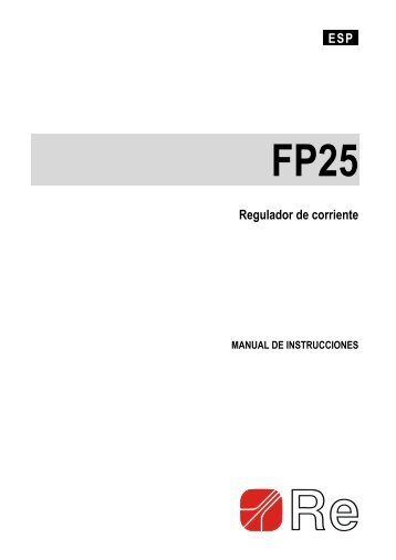 manual tarjeta fp-25 (espaÃ±ol, 9-2010) - Frenos RPM