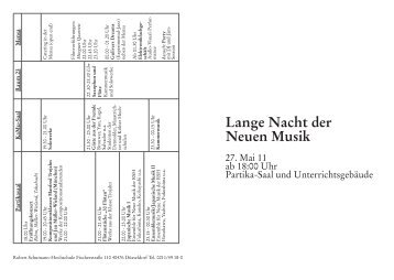 Pause - Robert Schumann Hochschule Düsseldorf