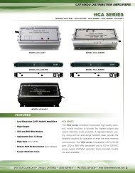 HCA SERIES - Holland Electronics