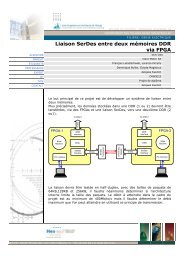 Liaison SerDes entre deux mémoires DDR via FPGA - EIA-FR