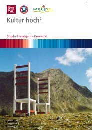 Kultur hoch2 - Naturpark Ãtztal