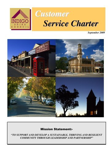 Customer Service Charter - Indigo Shire Council