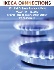 2012 Fall Technical Seminar & Expo October 10 â 13, 2012 ... - IKECA