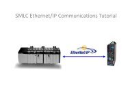 SMLC Ethernet/IP Communications Tutorial - Ormec