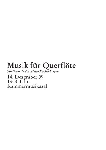 Musik für Querflöte