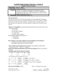 CAHSEE Math Problem of the Day -- Week 12