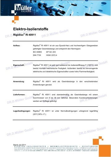 Elektro-Isolierstoffe - Mueller -ahlhorn