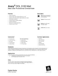 Avery® DOL 3100 Matt - promotional (PDF) - Spandex