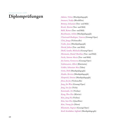 Jahrbuch 2009/2010 (pdf) - Robert Schumann Hochschule Düsseldorf