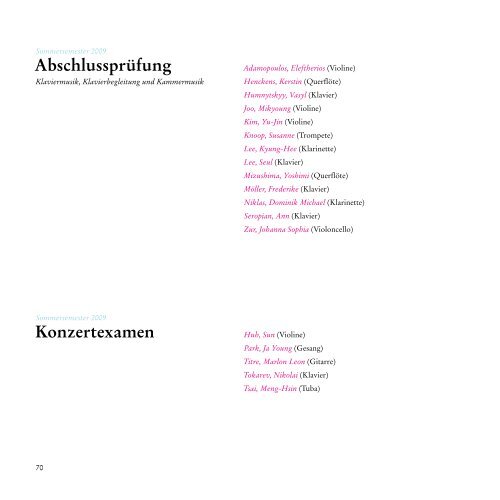 Jahrbuch 2009/2010 (pdf) - Robert Schumann Hochschule Düsseldorf