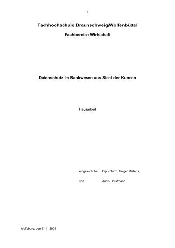 Fachhochschule Braunschweig/WolfenbÃ¼ttel - Public.fh ...