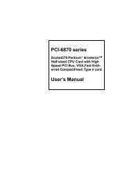 Advantech PCI-6870 User Manual - ECA Services Ltd