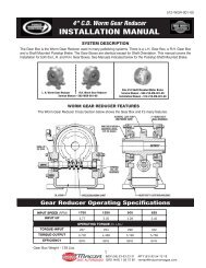 Worm Gear Box Installation Manu