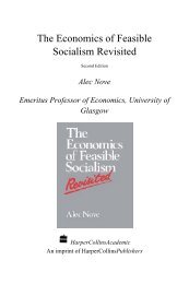 The Economics of Feasible Socialism Revisited - Free