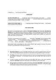 License Agreement Terms - Bolsa de Madrid