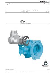 Absperrklappen Armaturen - vonRoll hydro