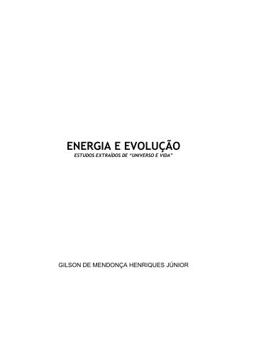 Energia e EvoluÃ§Ã£o - Palestras Diversas