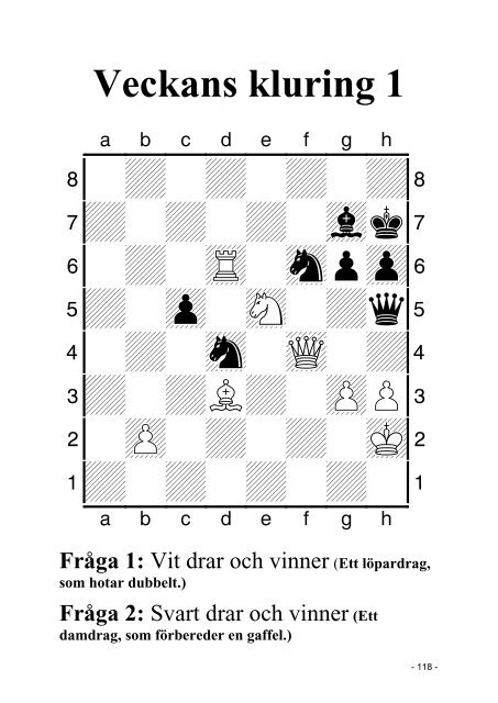 FrÃ¥ga 1 - Sveriges SchackfÃ¶rbund