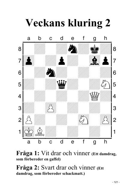 FrÃ¥ga 1 - Sveriges SchackfÃ¶rbund