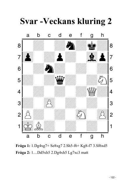 FrÃ¥ga 1 - Sveriges SchackfÃ¶rbund