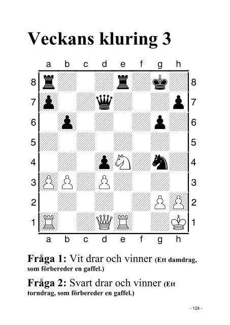 FrÃ¥ga 1 - Sveriges SchackfÃ¶rbund